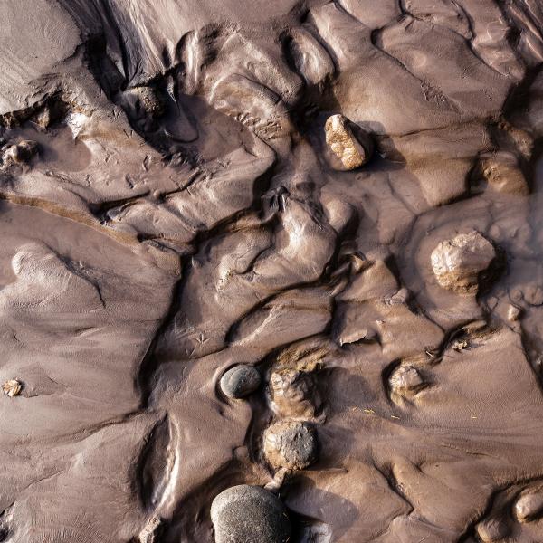 Glacial river bank