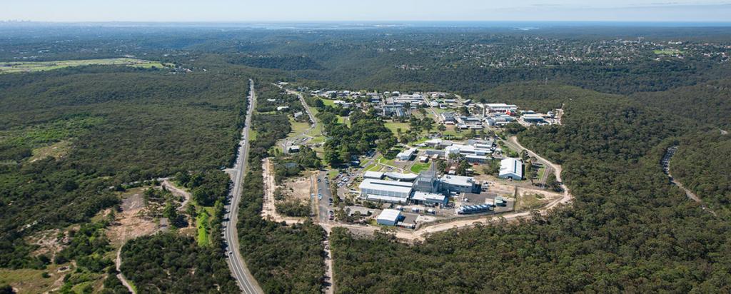 Aerial image of ANSTO's Lucas Heights facility