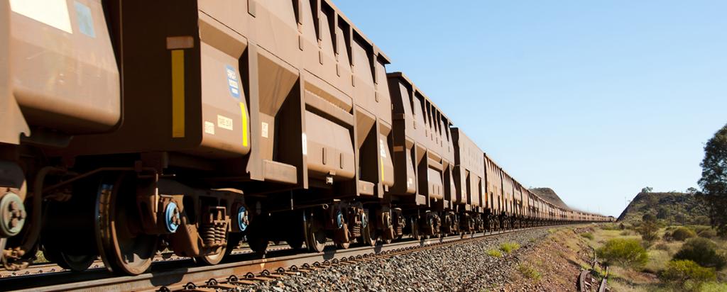 Heavy haul rails Australian outback