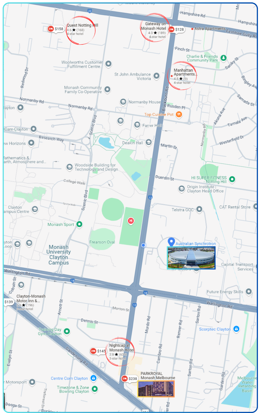 accommodation map