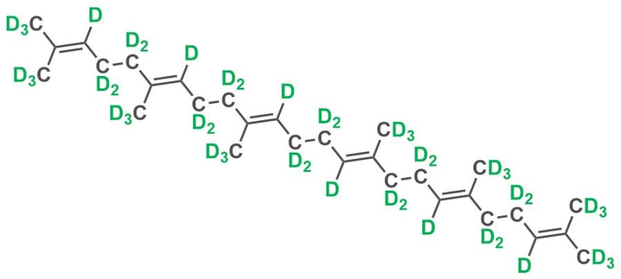 Chemical structure of squalene-d