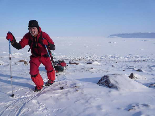 James Hooper on the ice