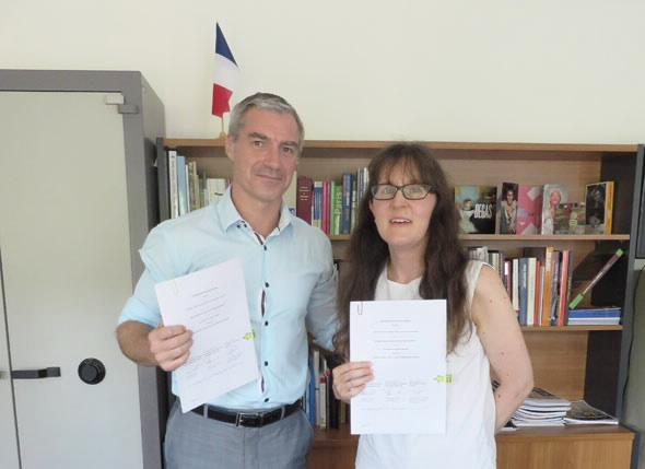 Signing of Agreement with French Embassy