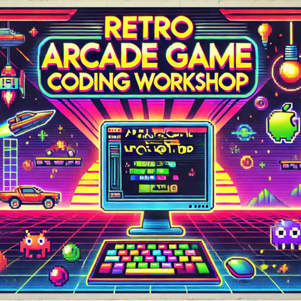 Retro Arcade Game Coding Banner